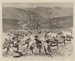 A Guerra Zulu, com o General Wood, um Buck-Hunt em março